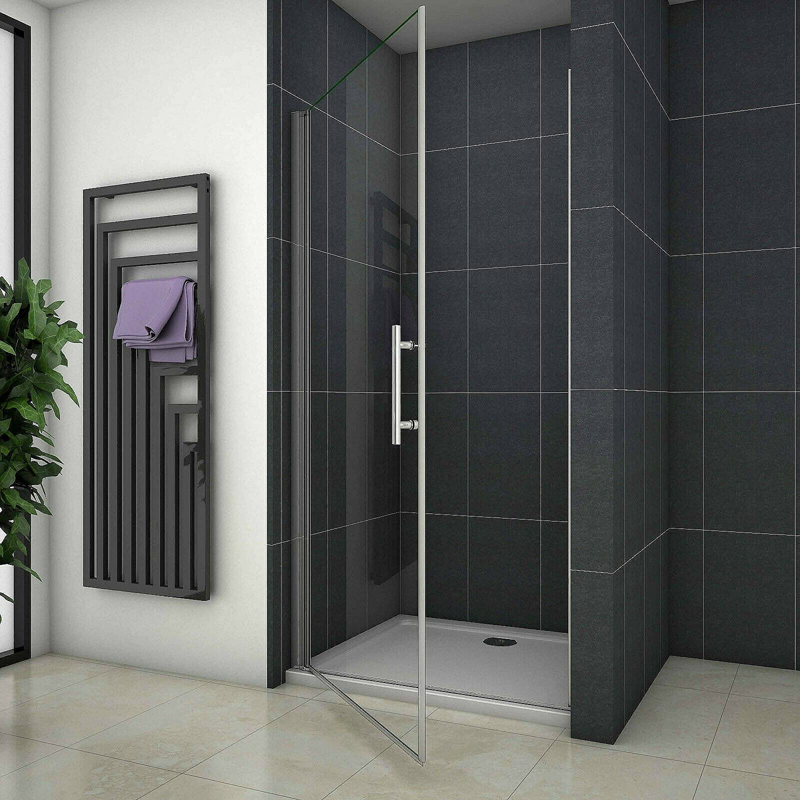 90cm Duschtür Nischentür Pendeltür Duschkabine Schwingtür Duschabtrennung Dusche H195cm