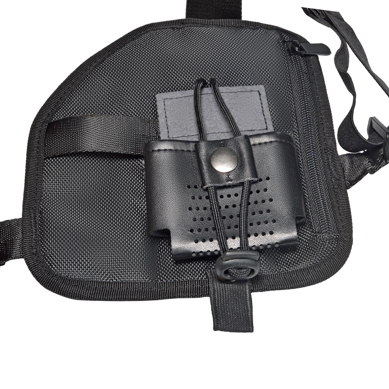 UAYESOK Radio Chest Harness Walkie Talkie Holder Holster Case Pouch Two Way Radio Nylon Chest Rig Pack with Strap for Kenwood Baofeng Icom Midland President Motorola Retevis Yaesu Handheld Radio - Image 3