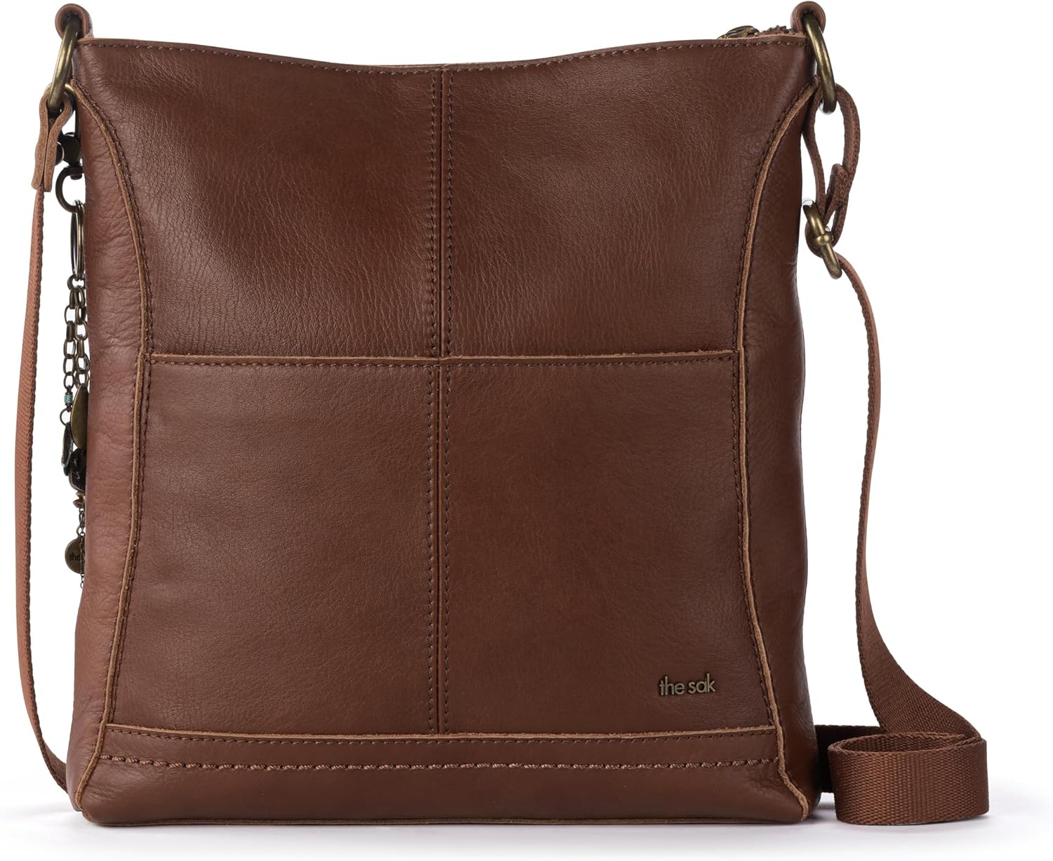 The Sak Lucia Leather Crossbody Purse - Premium Leather Women's Handbag for Everyday & Travel - Cross Body Bag With Zipper