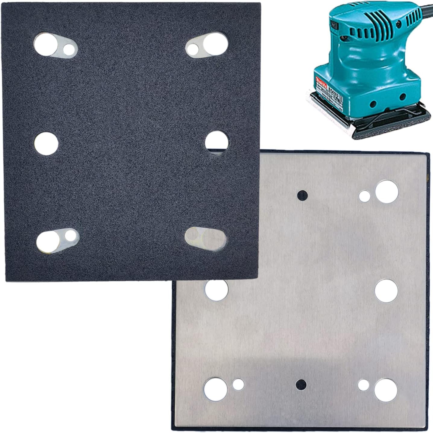 1/4 Sheet Replacement Pad for Makita BO4556 Sander, Square Sander Pad