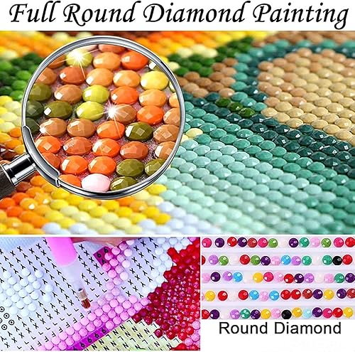 Miniatura 9 de YIMORE Kits de pintura de diamantes 5D para bricolaje Alicia I en el país de las maravillas de 14 x 20 pulgadas para adultos y niños, bordado de