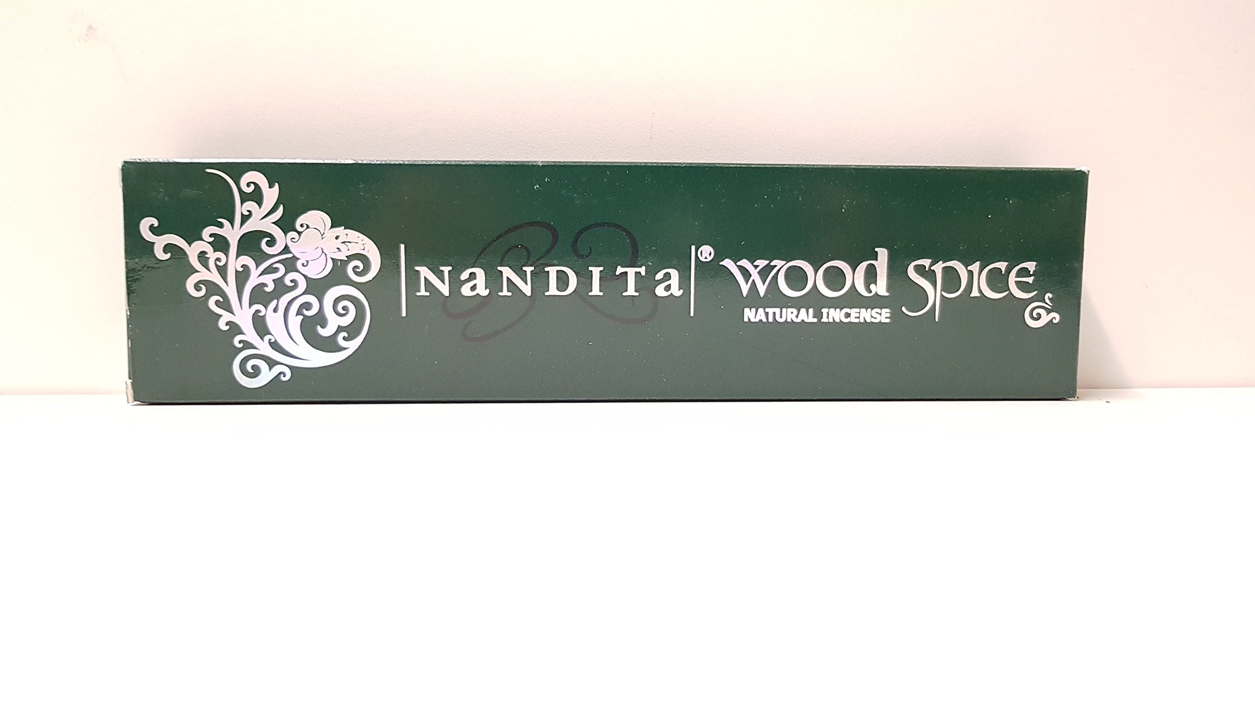 Nandita Wood Spice Natural Incense Sticks/ Agarbatties/ Joss Sticks (50grams x 1pack)