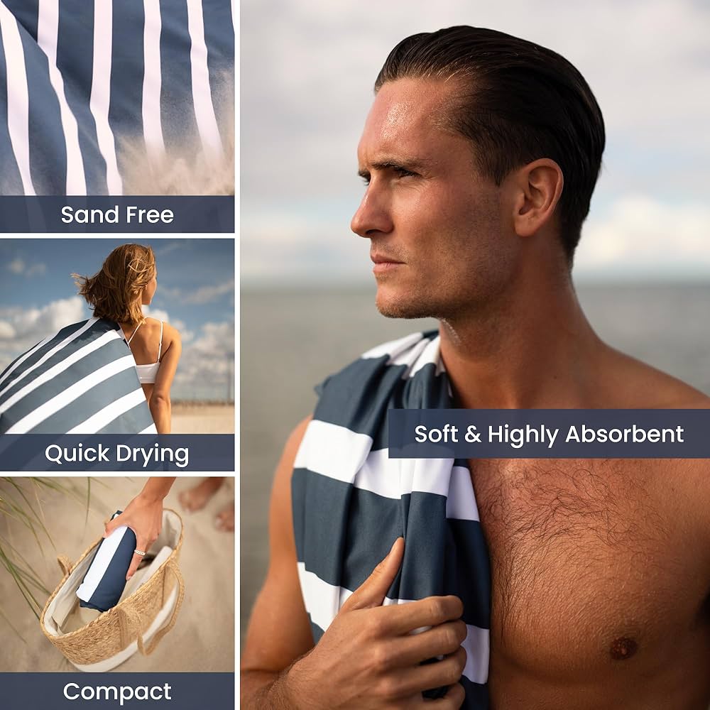 Amazon.com: SummerSand Microfiber Beach Towel Extra Large