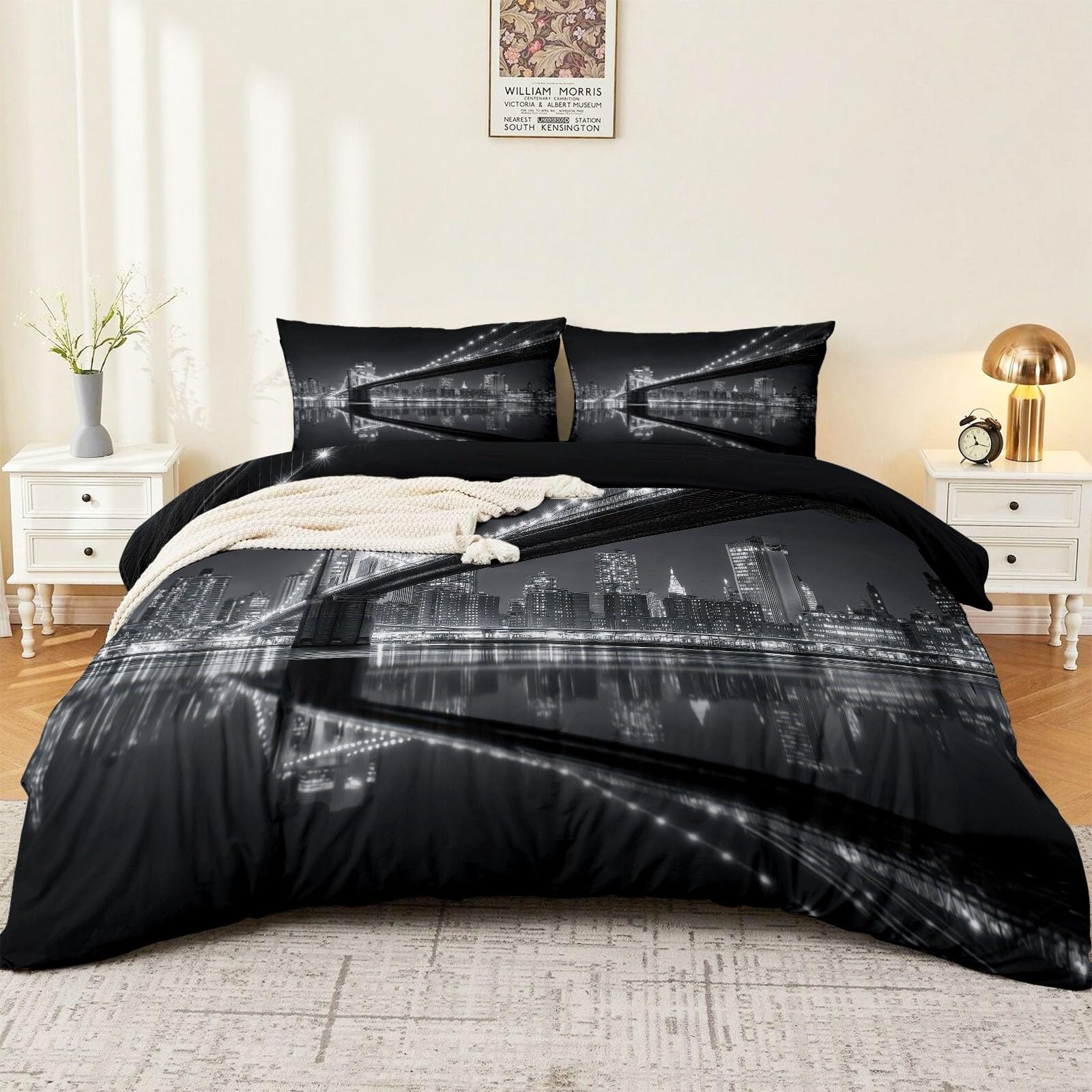 Linge de lit 140x200 Brooklyn pour remplacer votre ancienne housse par un style urbain