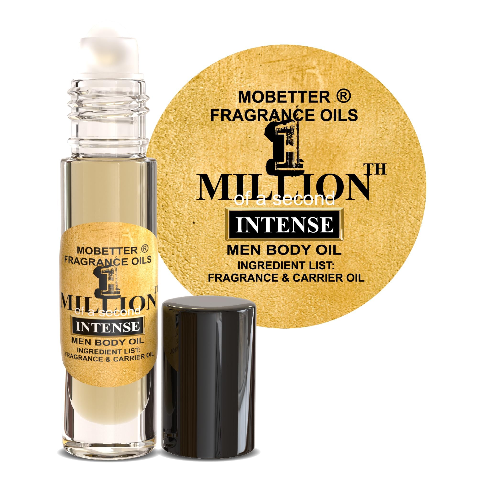 MOBETTER FRAGRANCE OILS 1 Millionth of a Second Intense Men Cologne Body Oil