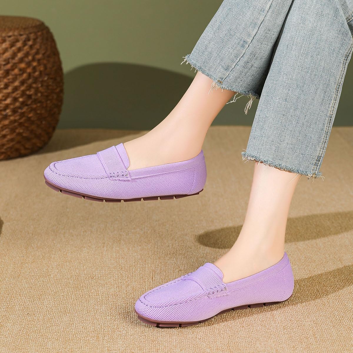 Loafers for Women Comfortable Breathable ShoeCasual Slip On Womens Driving Flats Shoes - Image 3