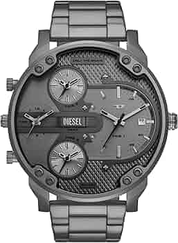 MRです。 Amazon.com: Diesel Men's Mr. Daddy Slim Multi-Movement Gray