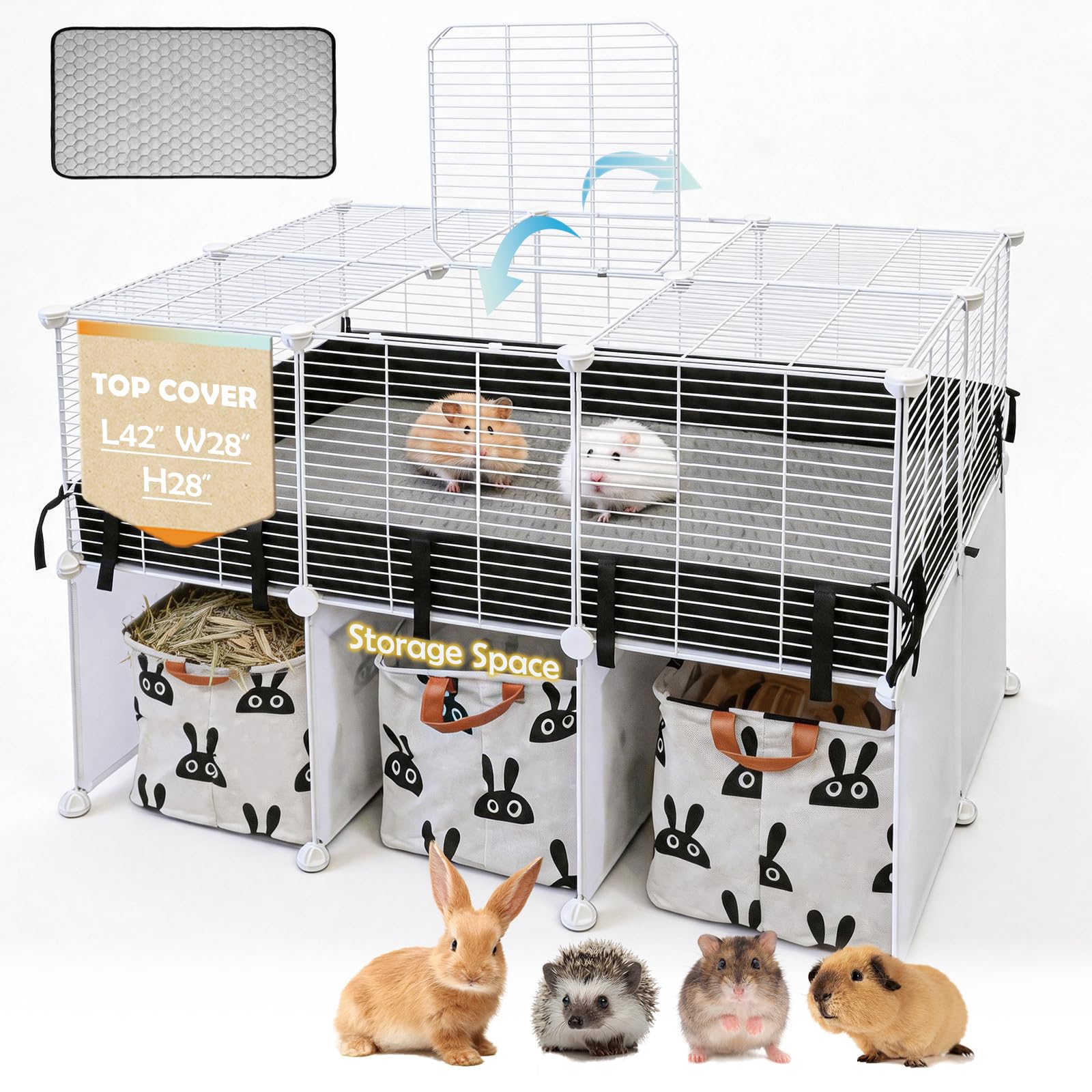 MEEXPAWS Guinea Pig Playpen - Large & Safe -9 MEEXPAWS Guinea Pig Playpen - Large & Safe -9