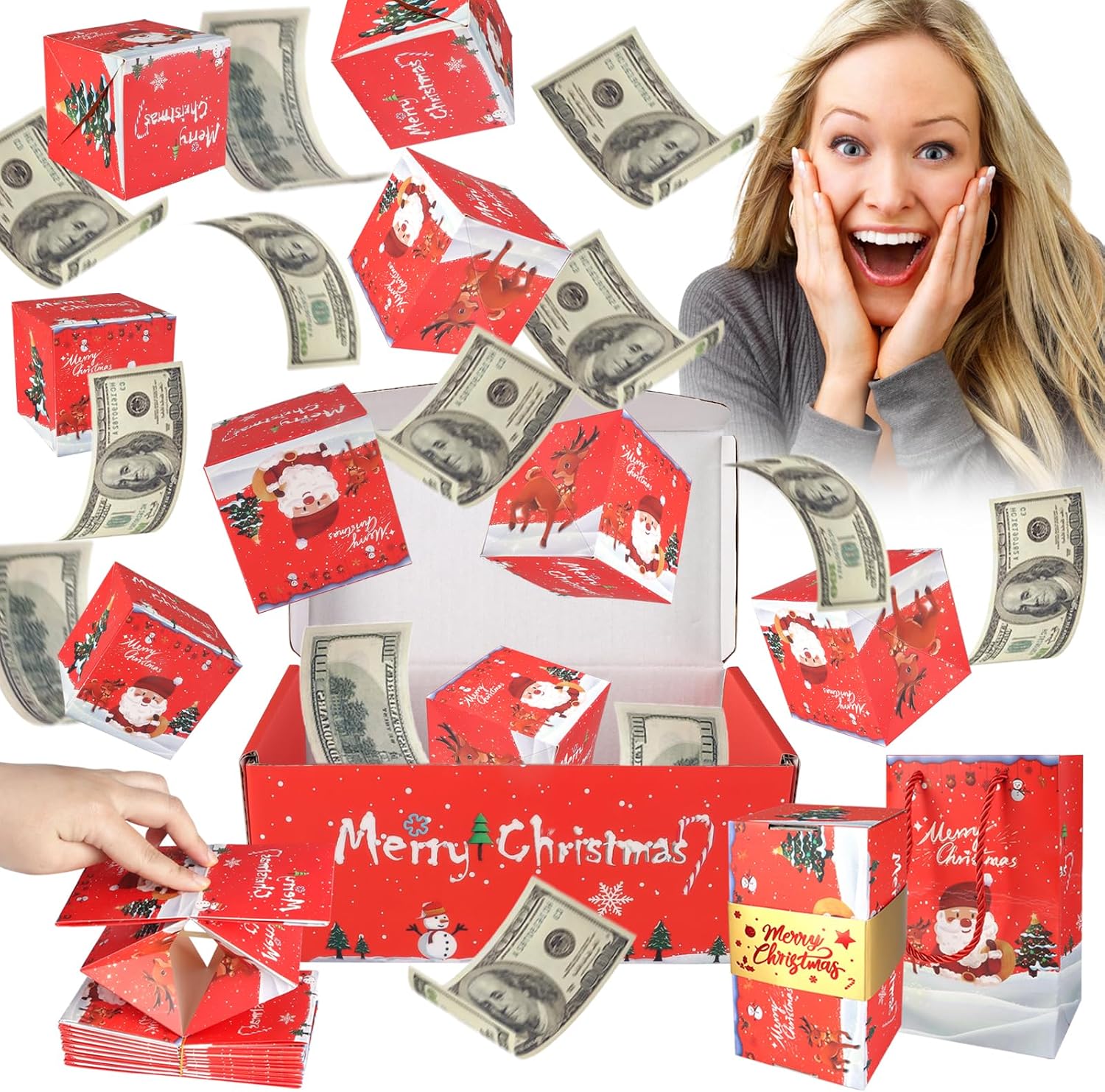 Exploding Surprise Gift Box, 12 Pack Pop Up Box for Money Ring Jewelry