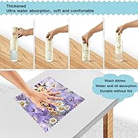 Vista 24 de Juego de 6 paños de cocina reutilizables súper absorbentes para lavar platos, autos y hogar, lavables a máquina