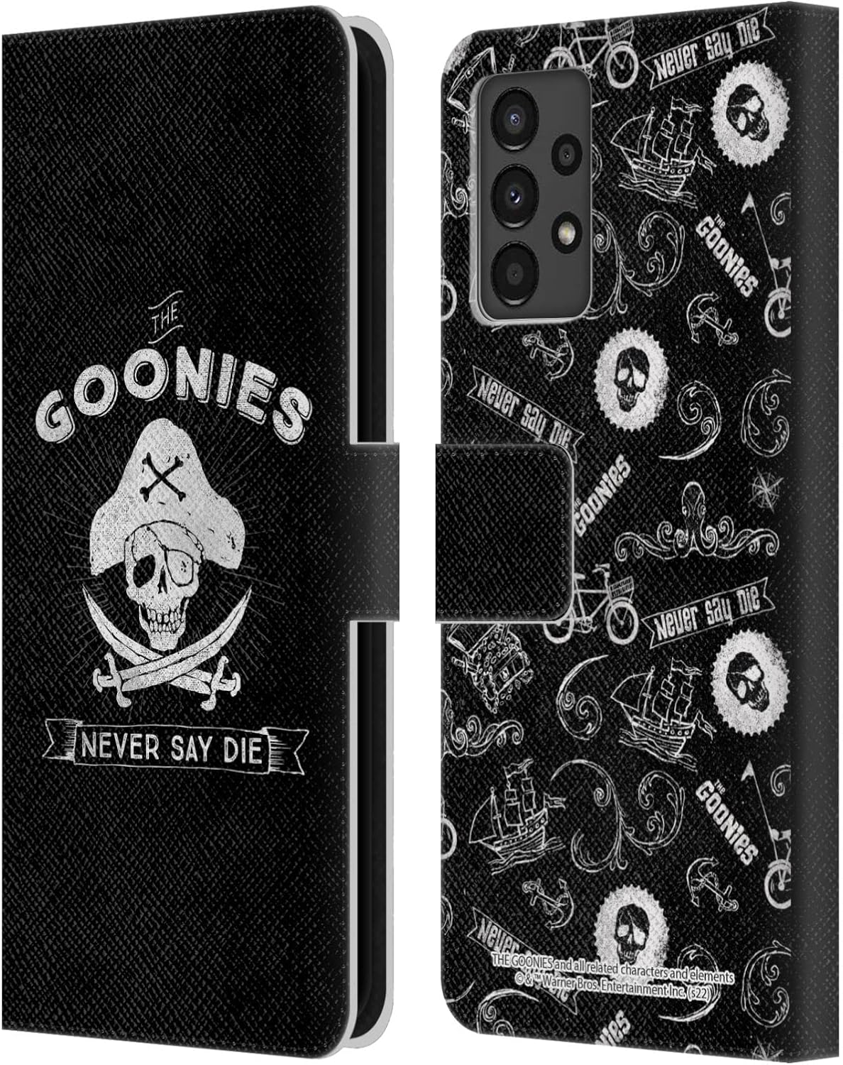 Head Case Designs Officially Licensed The Goonies Poster Graphics Leather Wallet Case Compatible with Samsung Galaxy A13 (2022)