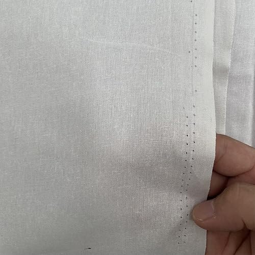 Miniatura 4 de Peso medio 100% muselina de algodón tela 63 pulgadas x 10 yardas blanqueado muselina material de tela de lino para material de costura ropa tela