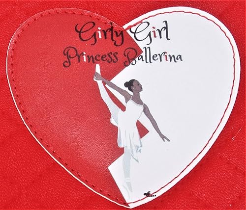 Miniatura 4 de Girly Girl Princess Ballerina - Belleza afroamericana - Caja de joyería musical (rojoblanco)