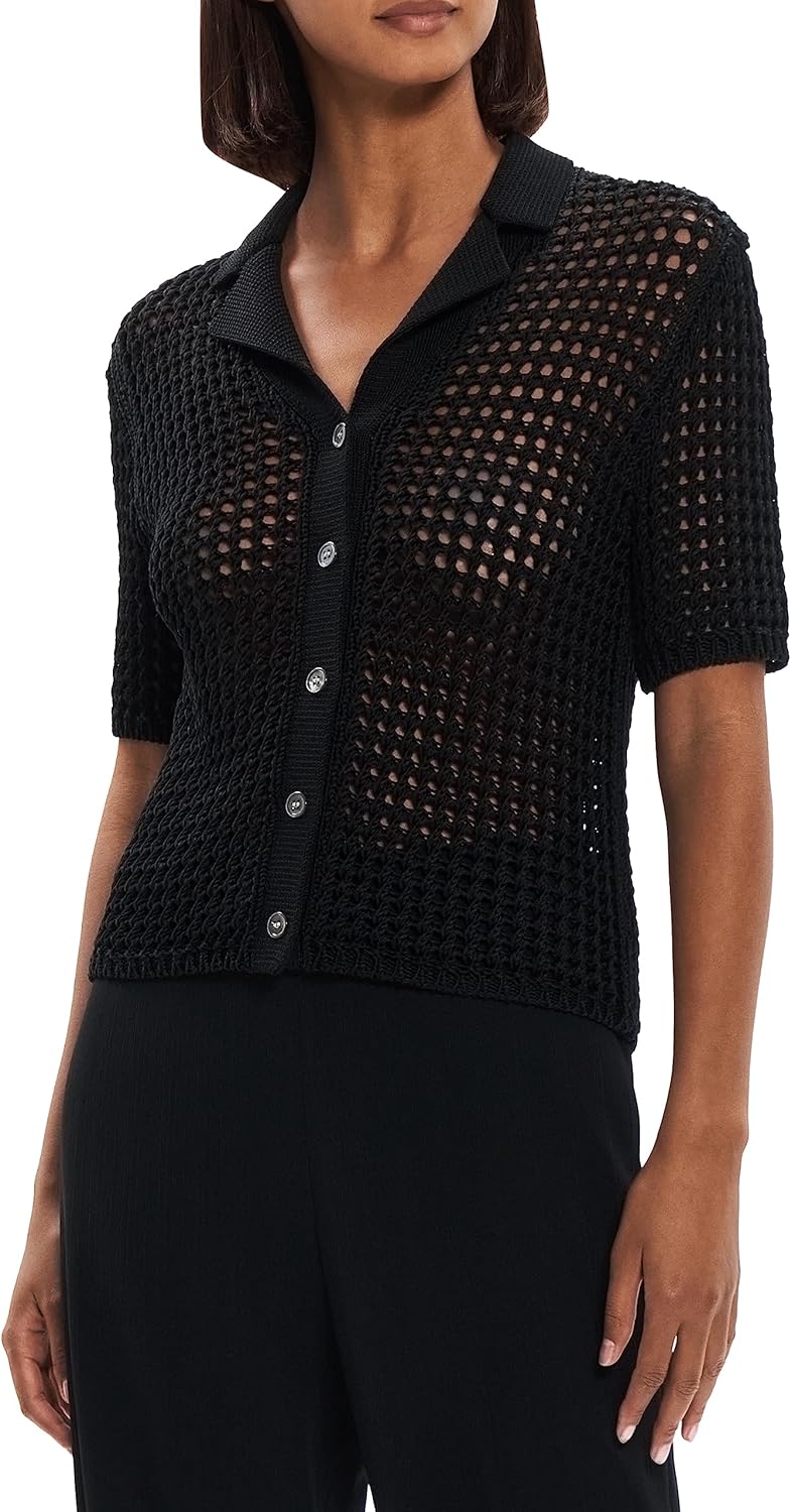 Theory Womens Shrunken Camp Shirt - Image 3