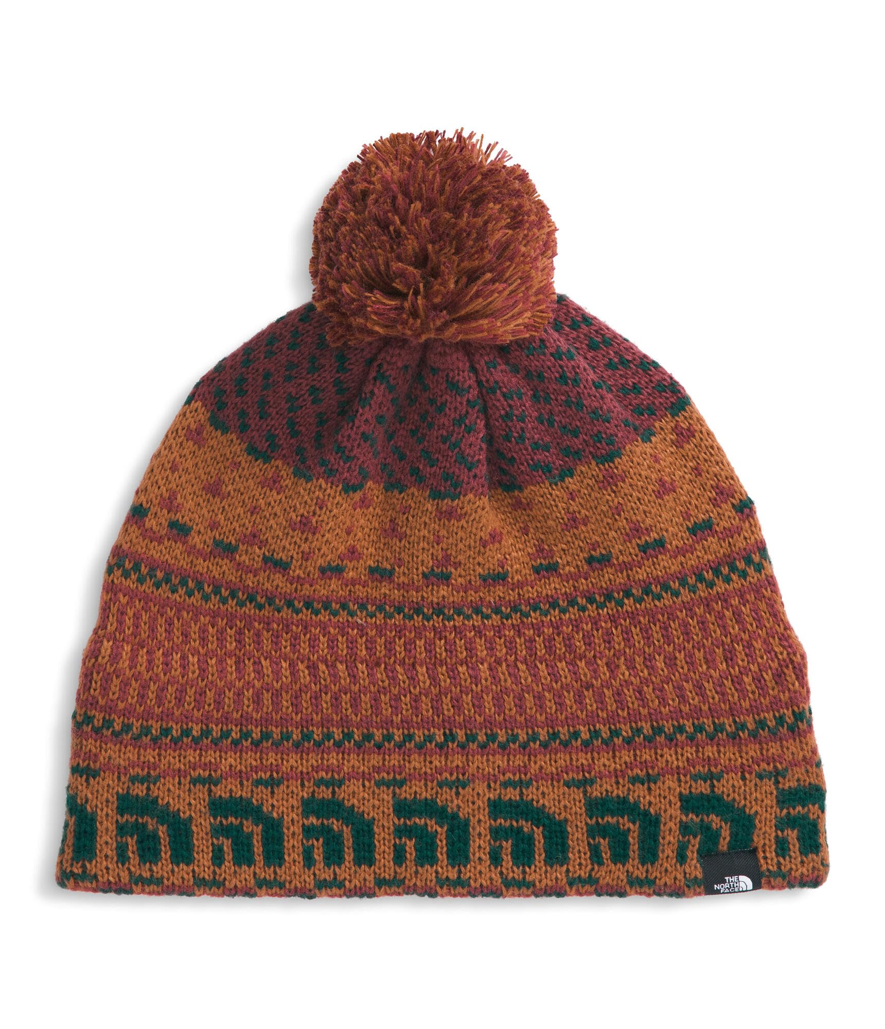 Cabin Ski Tuke | Winter Hat for Men & Women With Novelty Graphic, Sustainable Fabric, Removable Pom