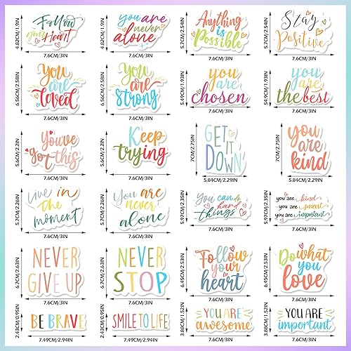 Miniatura 4 de 24 imanes de nevera inspiradores para niñas, citas motivacionales, imanes lindos para refrigerador para aula, pizarra, escuela, automóvil,