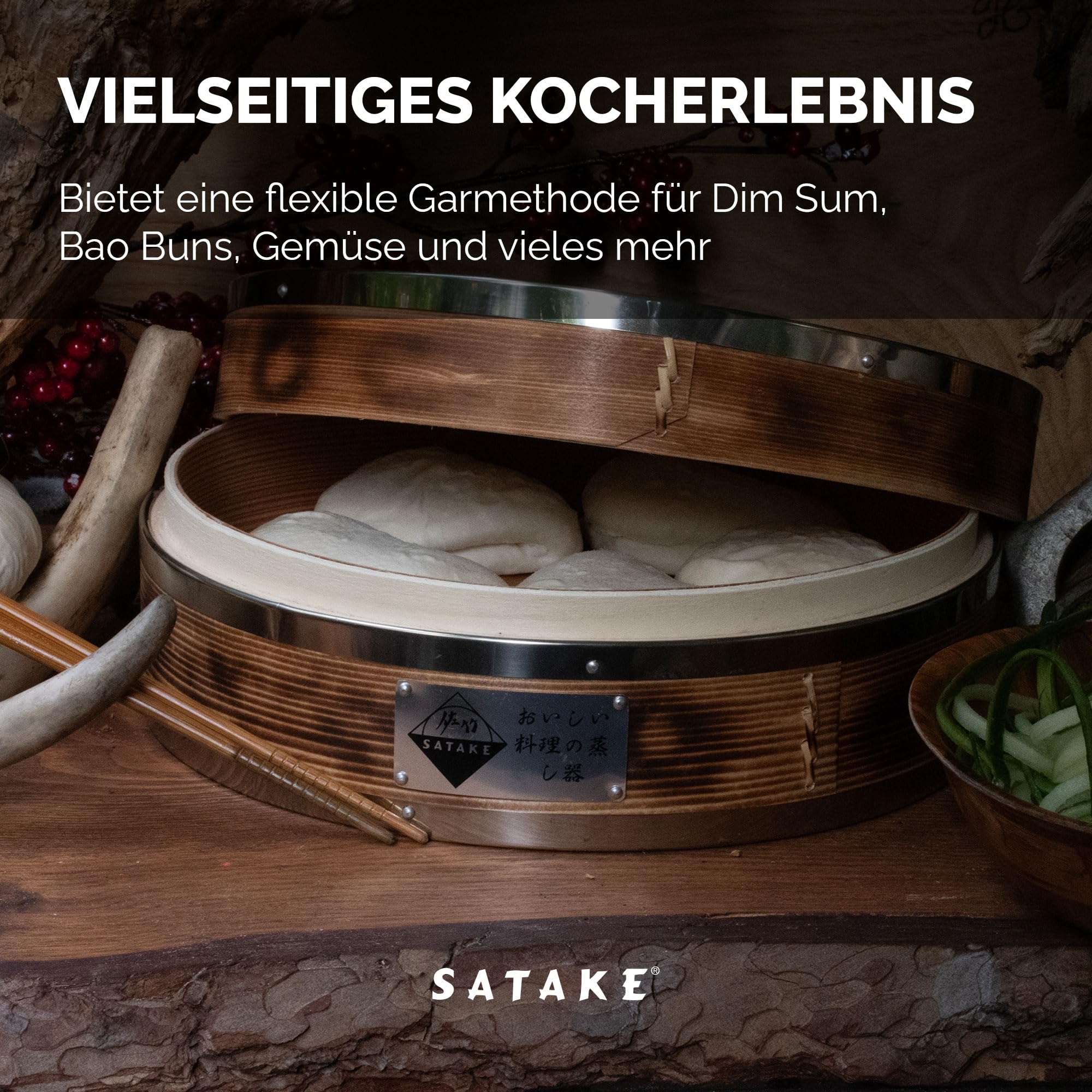 Bambusdämpfer Matte Dampfgarer Einsatz - 6 Stück, Produktbild-Vorschau 6