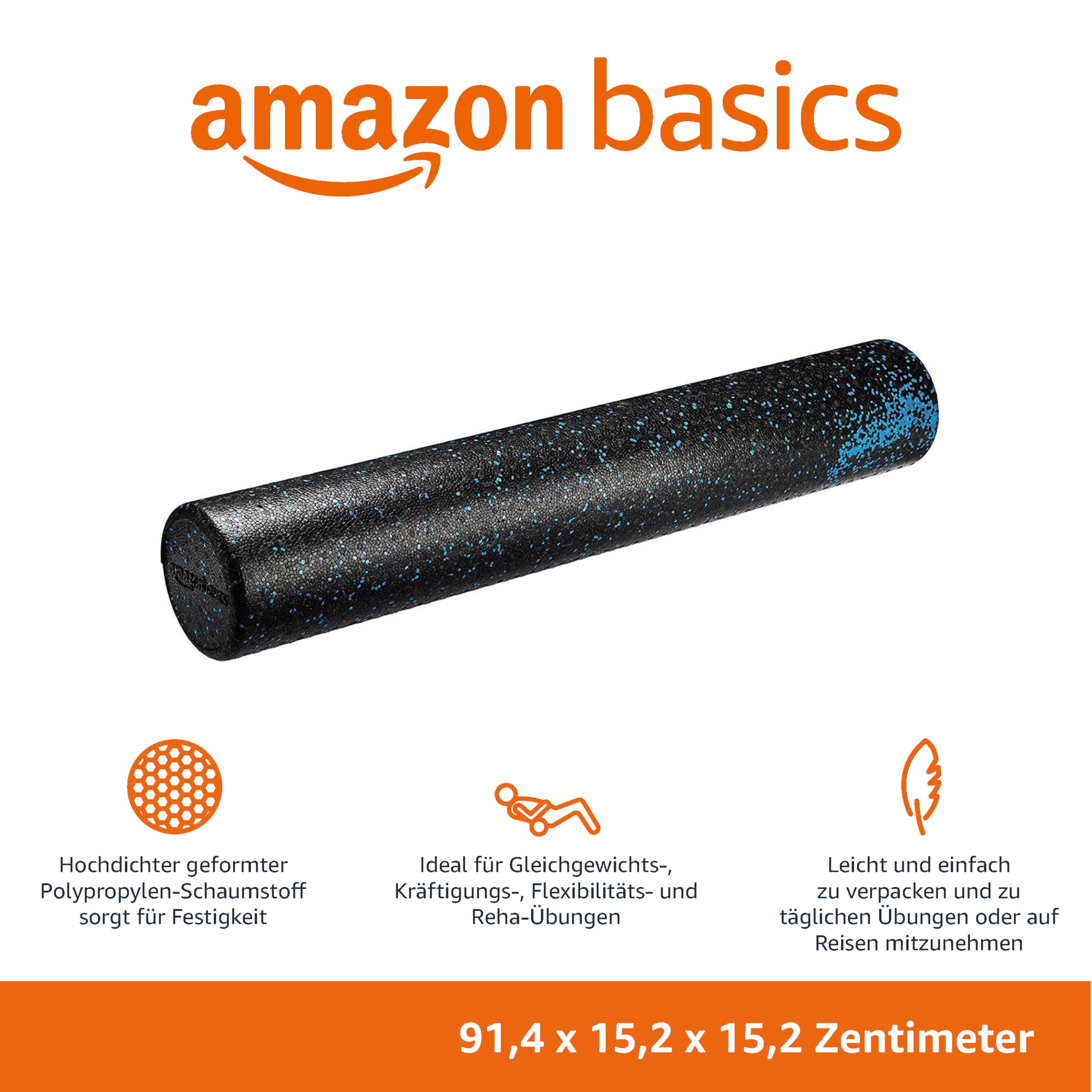 Amazon Basics - Schaumstoff-Fitnessrolle, hochdicht