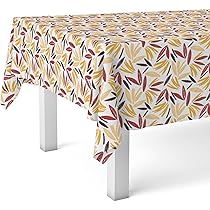 ECOMMERC3 | Tovaglia in tela cerata rettangolare dimensioni 220 x 140 cm – stile, durata e facile pulizia per il tuo tavolo – Tovaglia in tela cerata antimacchia e impermeabile – Odet Rosso