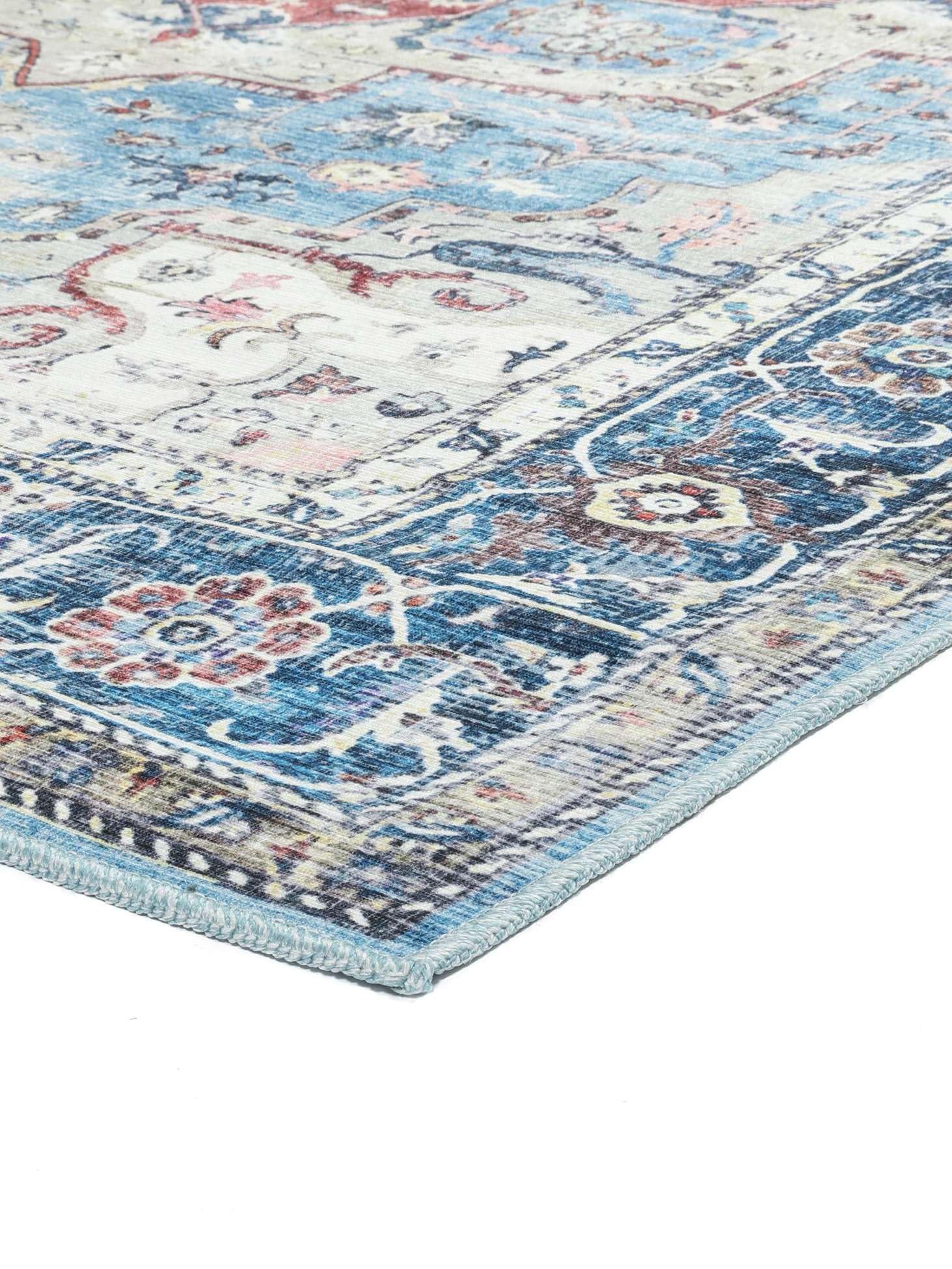 RugVista Nadia, Tapis, Vintage, 200 x 300 cm, Rectangulaire, Poil Moyen, Salle de séjour, à Manger, Chambre, Cuisine, Nettoyage Sec Seulement, Oeko_tex_100, Jaune