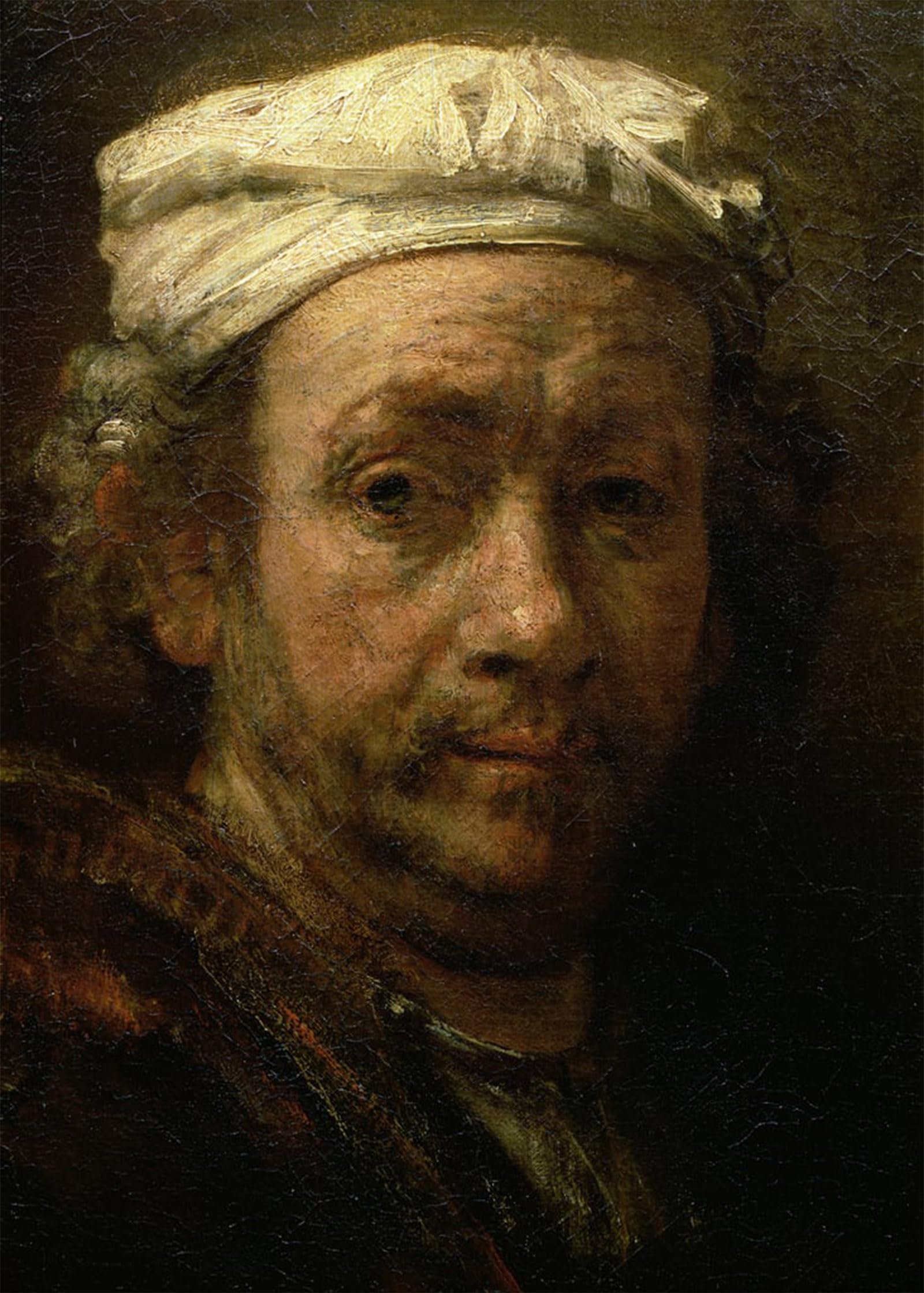 SERENDIPITP Aesthetic Poster Photo Wall Print Retro Picture Portrait of the artist at his easel by Rembrandt van Rijn Modern Wall Artwork for Home Decor 60x90cm