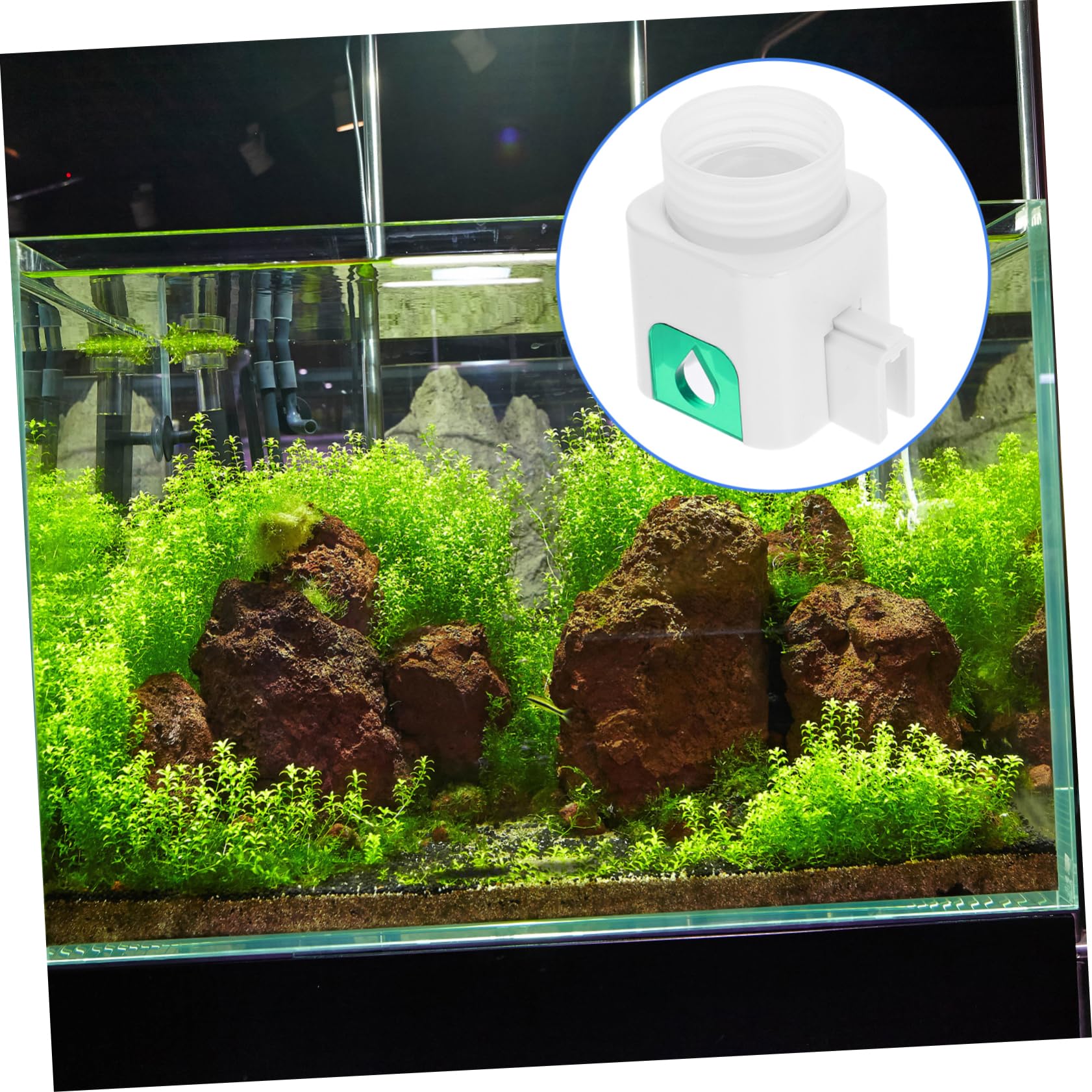 3piezas Controlador Agua Automático para Peceras y Acuarios Rellenador De Agua y Compacto Diseño Silencioso Compatible Diferentes Grosor De Paredes Fácil Instalación y Uso