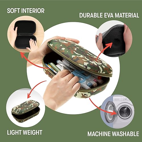 Miniatura 3 de Estuche Zipit Pixel para lápices, bolsa de aseo para cosméticos y maquillaje