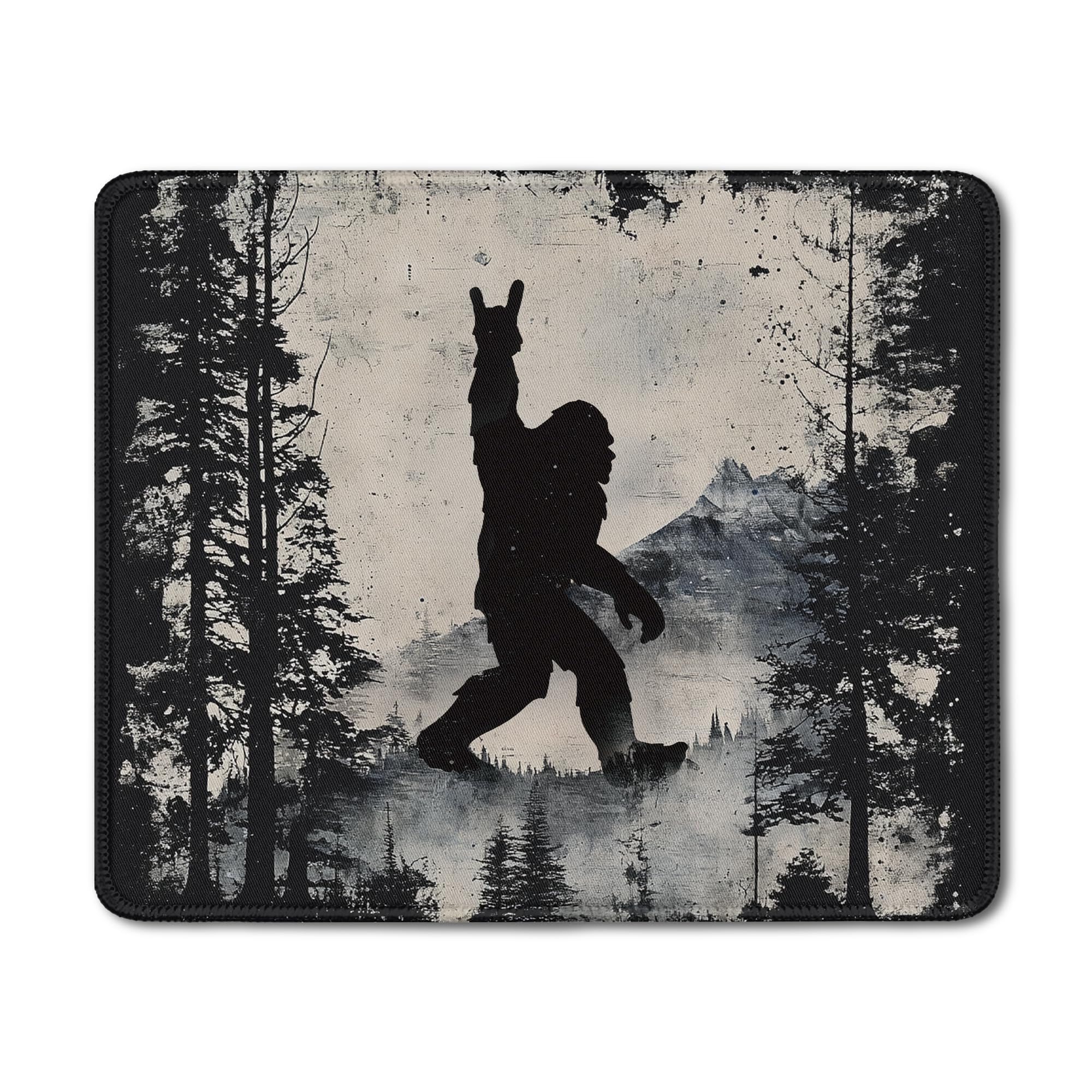 Patriotic Sasquatch Mouse Pad - American Flag Bigfoot -13 Patriotic Sasquatch Mouse Pad - American Flag Bigfoot -13