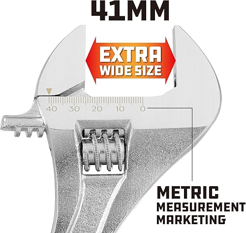 Miniatura 8 de Powerbuilt 944039 Llave ajustable de 4 pulgadas, color plateado