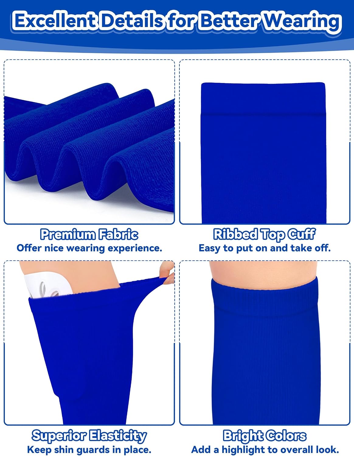 Olreco Kids Soccer Socks Toddler Baseball Socks 3D Heel Youth Softball Sock for Girls Boys Football Accessories Cotton