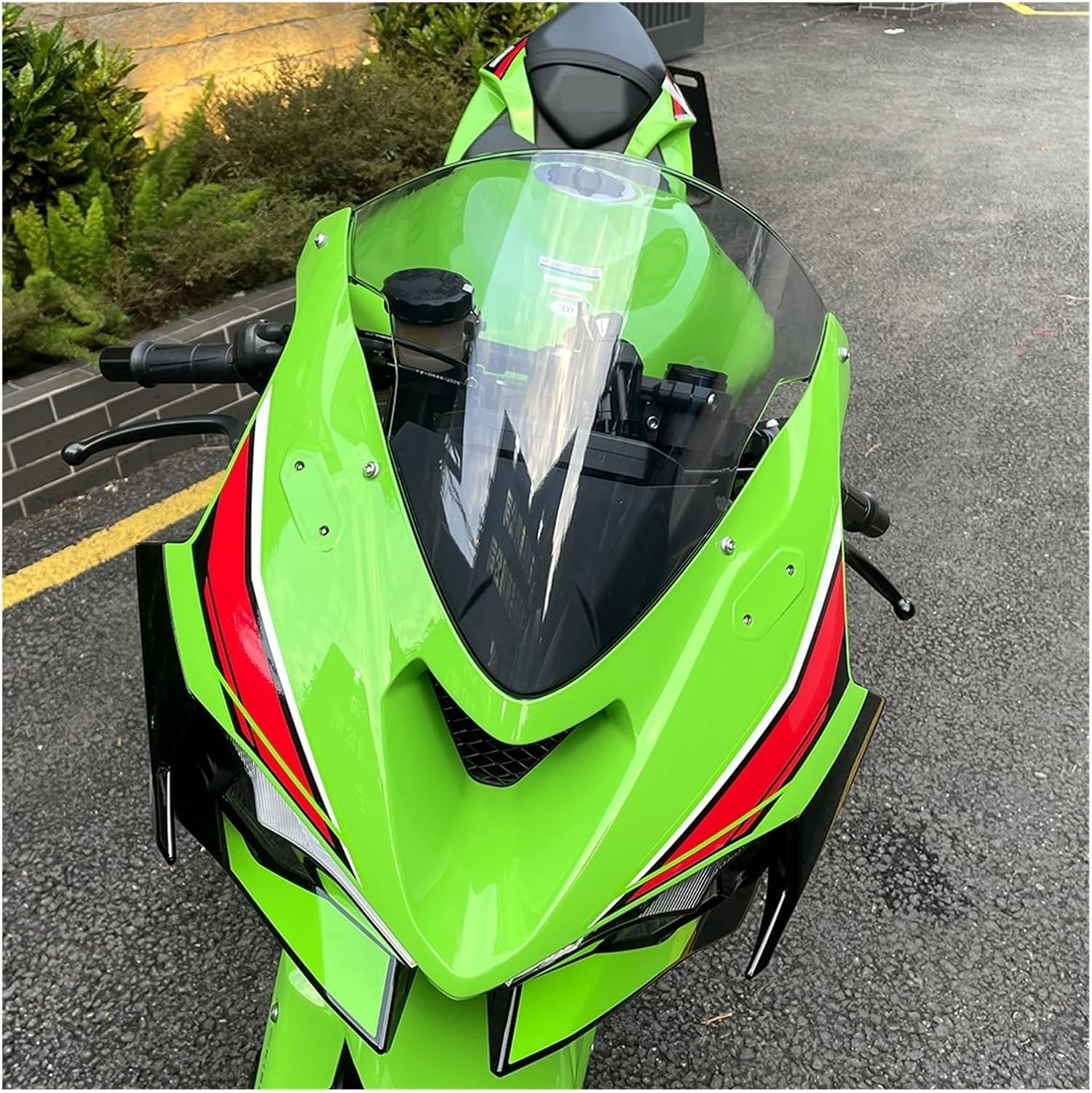 ZX6R オートバイウインドディフレクターフロントガラススポイラー