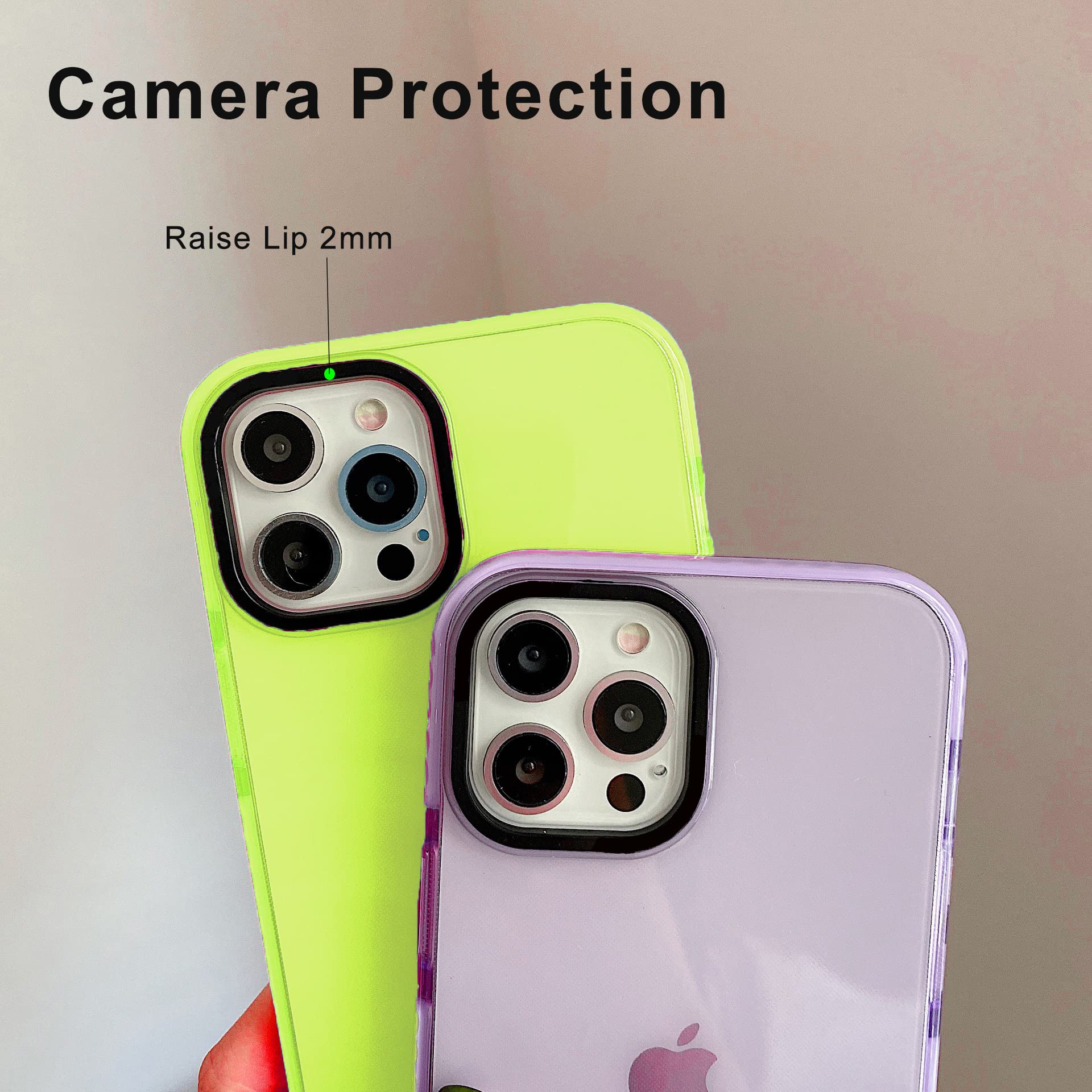 Amazon.co.jp: Aucatkin ネオンクリア iPhone 14 Pro Max用ケース