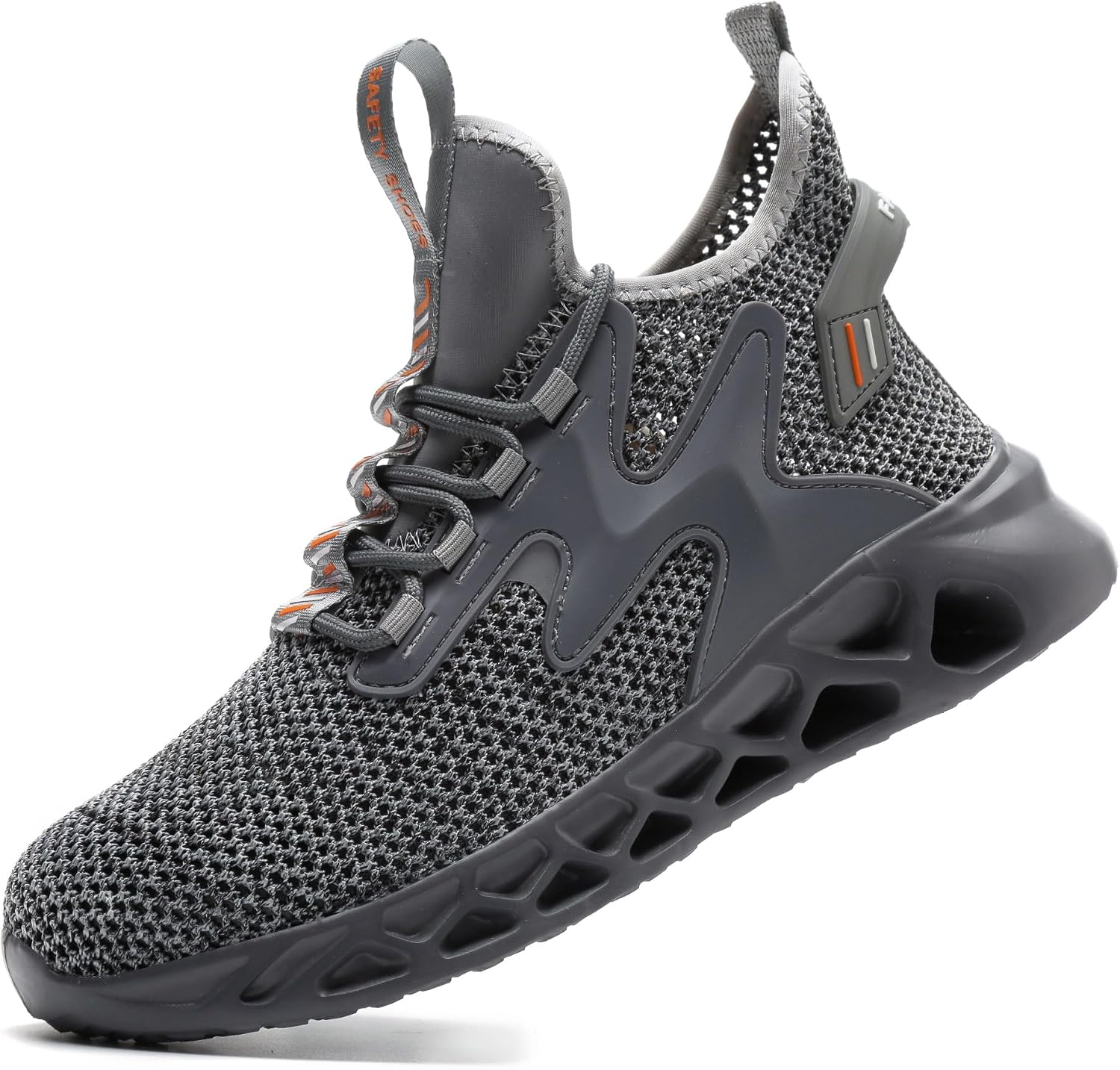 Steel Toe Work Sneakers for Men Women Lightweight Comfortable Industrial & Construction Work Safety Shoes
