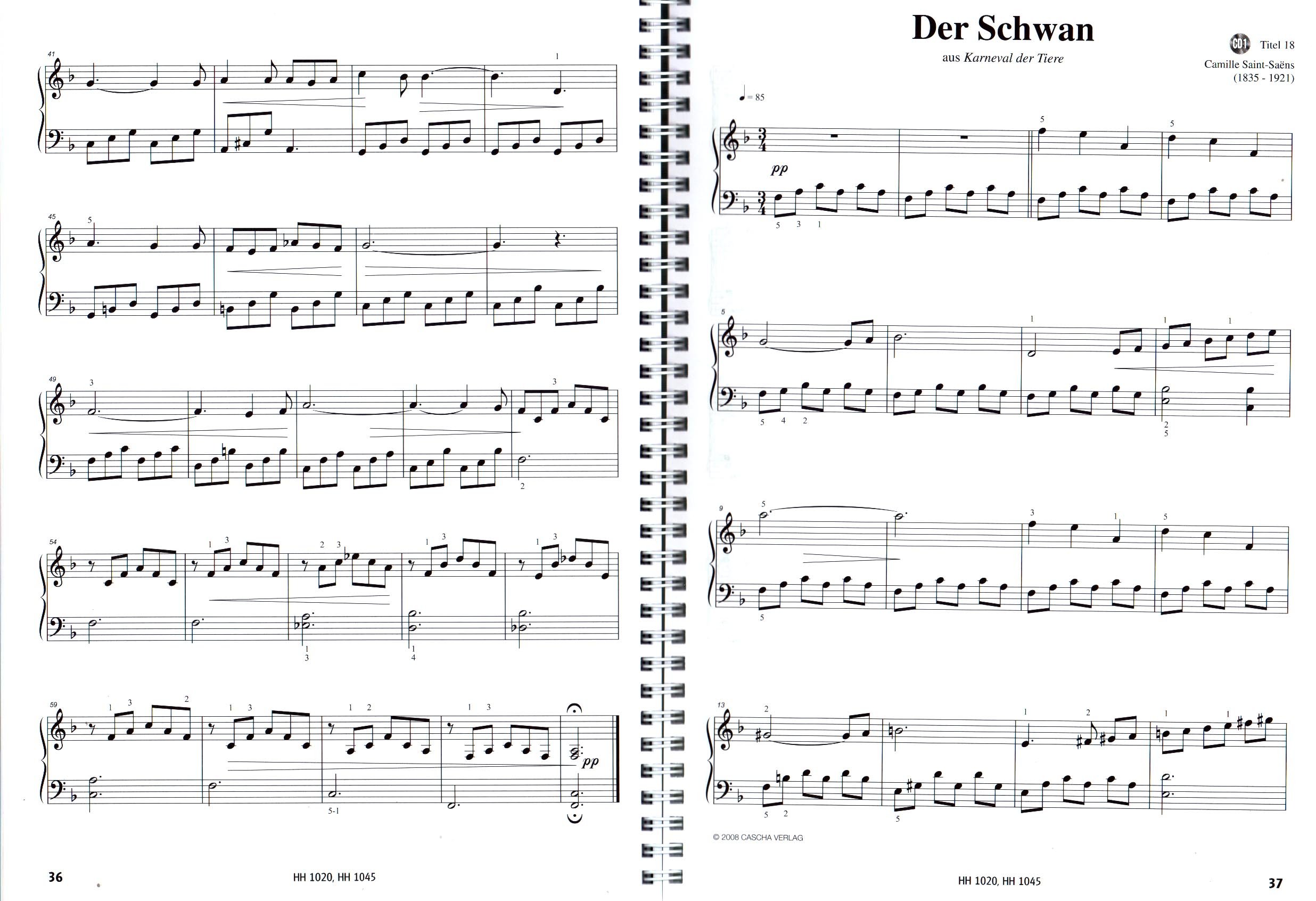 Klassik Piano Buch mit 2 CDs - eine wunderbare Sammlung der 100 beliebtesten und schönsten klassischen Melodien für Klavier - Notenbuch mit 2 CDs - HH1020 4026929917140