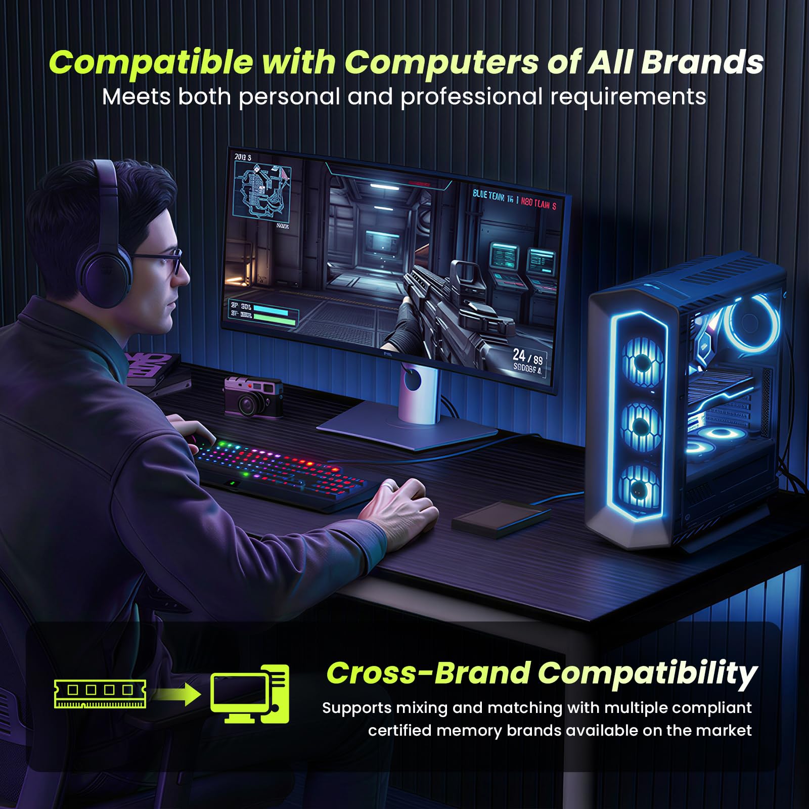 8GB DDR4 2666 MHz DIGIERA DU260 UDIMM Desktop RAM 288-Pin, 1,2 V, CL19, Non-ECC Speichermodul