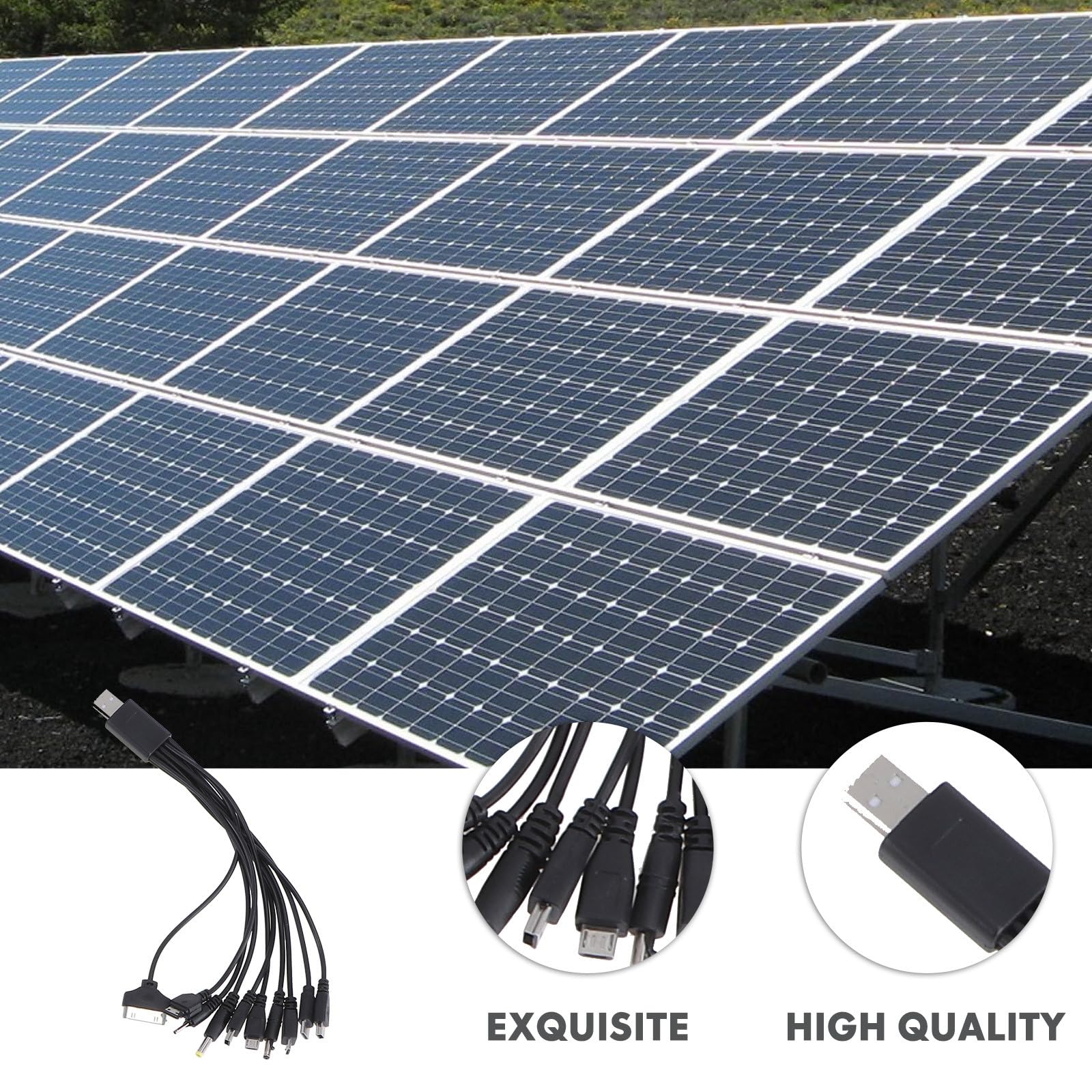 Tofficu Pannello Solare Monocristallino 200W Kit 12V per Batteria Auto e Camper, Piastra a Celle Solari Esterna Leggera ad Alta Efficienza per Energia Solare di Emergenza e Uso Portatile