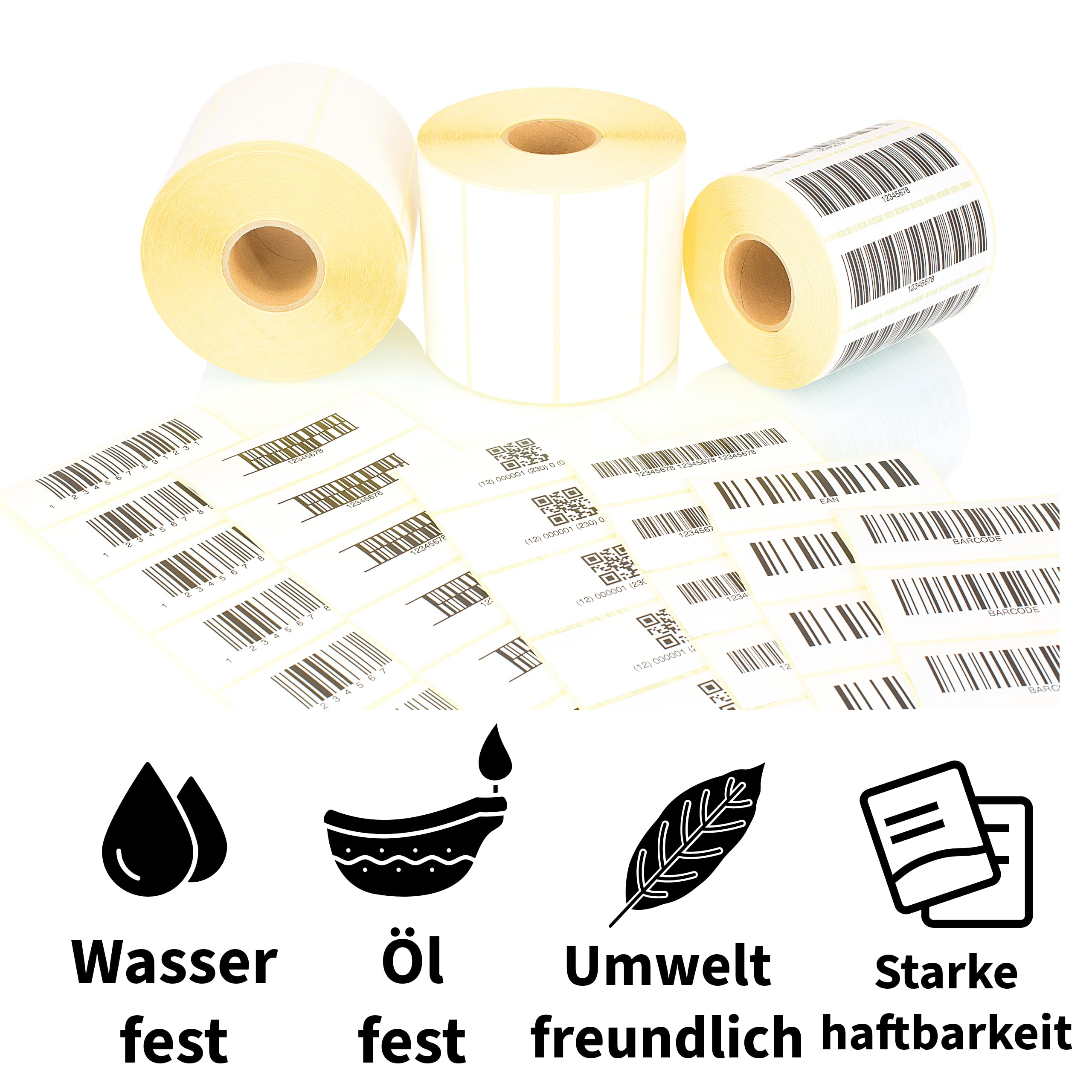 Eurotone 99014 - 50 rotoli di etichette compatibili con stampanti Dymo LabelWriter & Seiko (54 mm x 101 mm) (fino a 1000 pezzi)