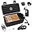 Flauno Travel Humidor - Portable Case Kit with Lighter (Without Gas), Cutter, Holder, Humidifier & Dropper, Waterproof, Crushproof, Airtight Seal (Holds up to 15 Cigars)