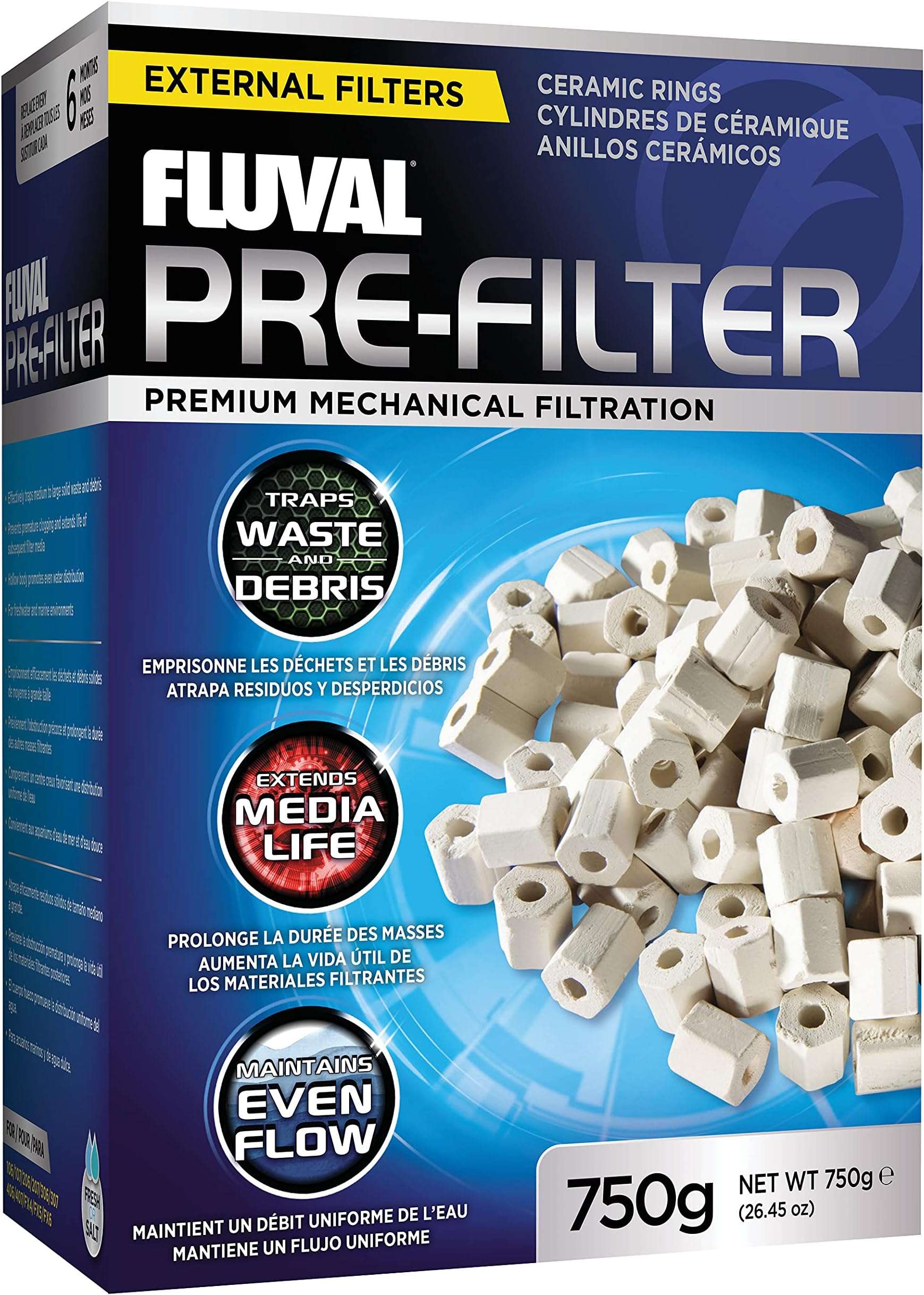 Fluval Pre-Filter Media - 750 grams/26.45 ounces