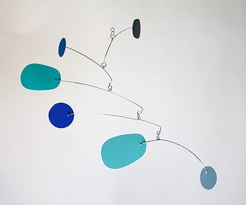 Miniatura 6 de Am I Blue Mobile | Escultura de arte colgante | Metal Mobile