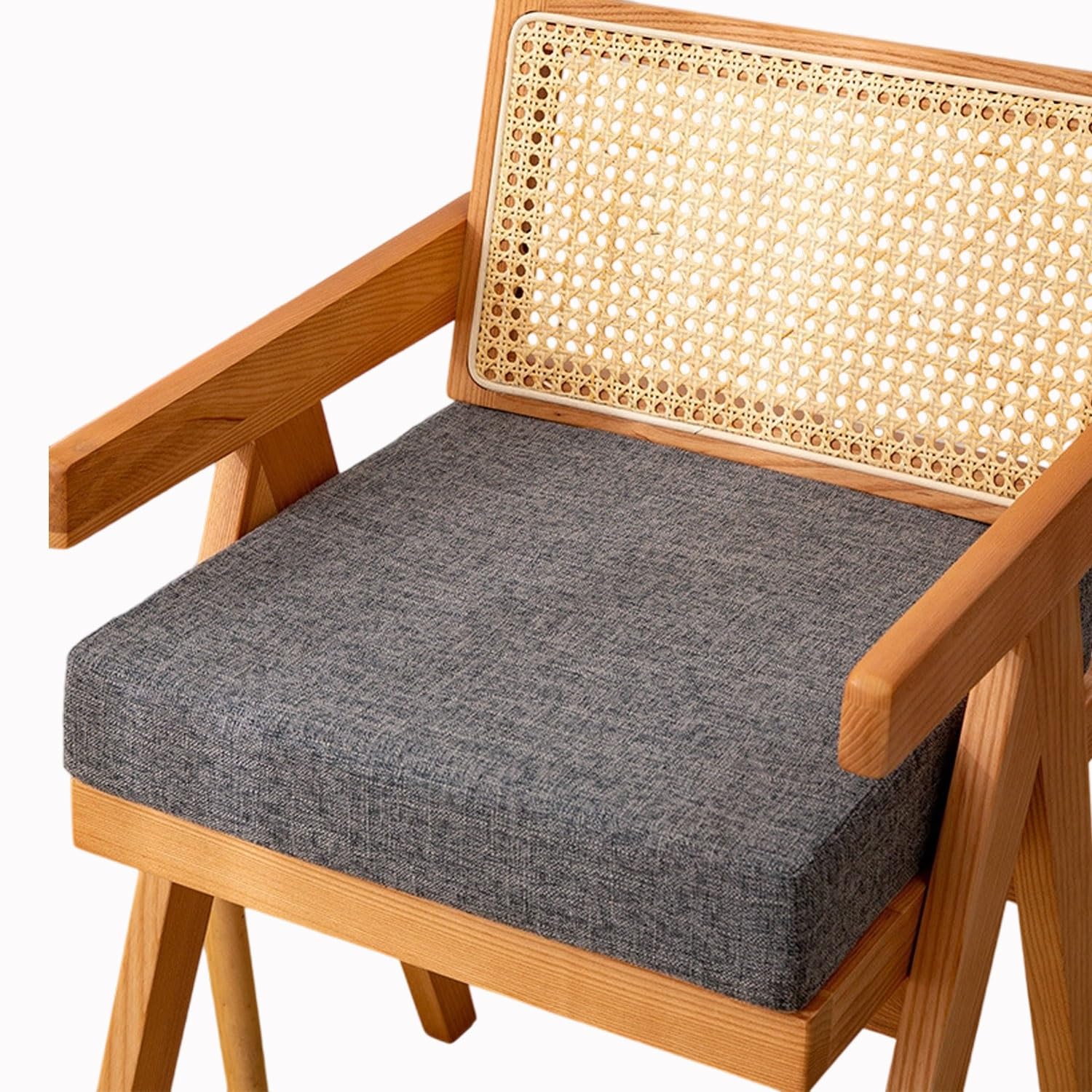 Hkjgnh F1 Memory Foam Square Seat Cushion 3/5/8Cm Thick,40/45/50Cm Stool Cushion, Circle Chair Pad With Removable Cover For Dining Kitchen Bar Chairs(,50X50x8cm)