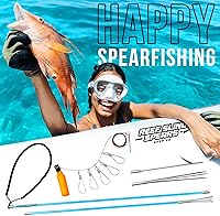 Vista 8 de Juego de Honda Hawaiana para Pesca con Lanza – Arpón de Pértiga de Fibra de Vidrio Portátil para Pesca Submarina con 3 Puntas Paralizadoras de 3