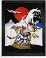 ミケ&ヤマト·藤城清治 猫相撲 版画 ジクレー ミケ&ヤマト様専用·藤城清治 猫相撲 版画 ジクレー - メルカリ
