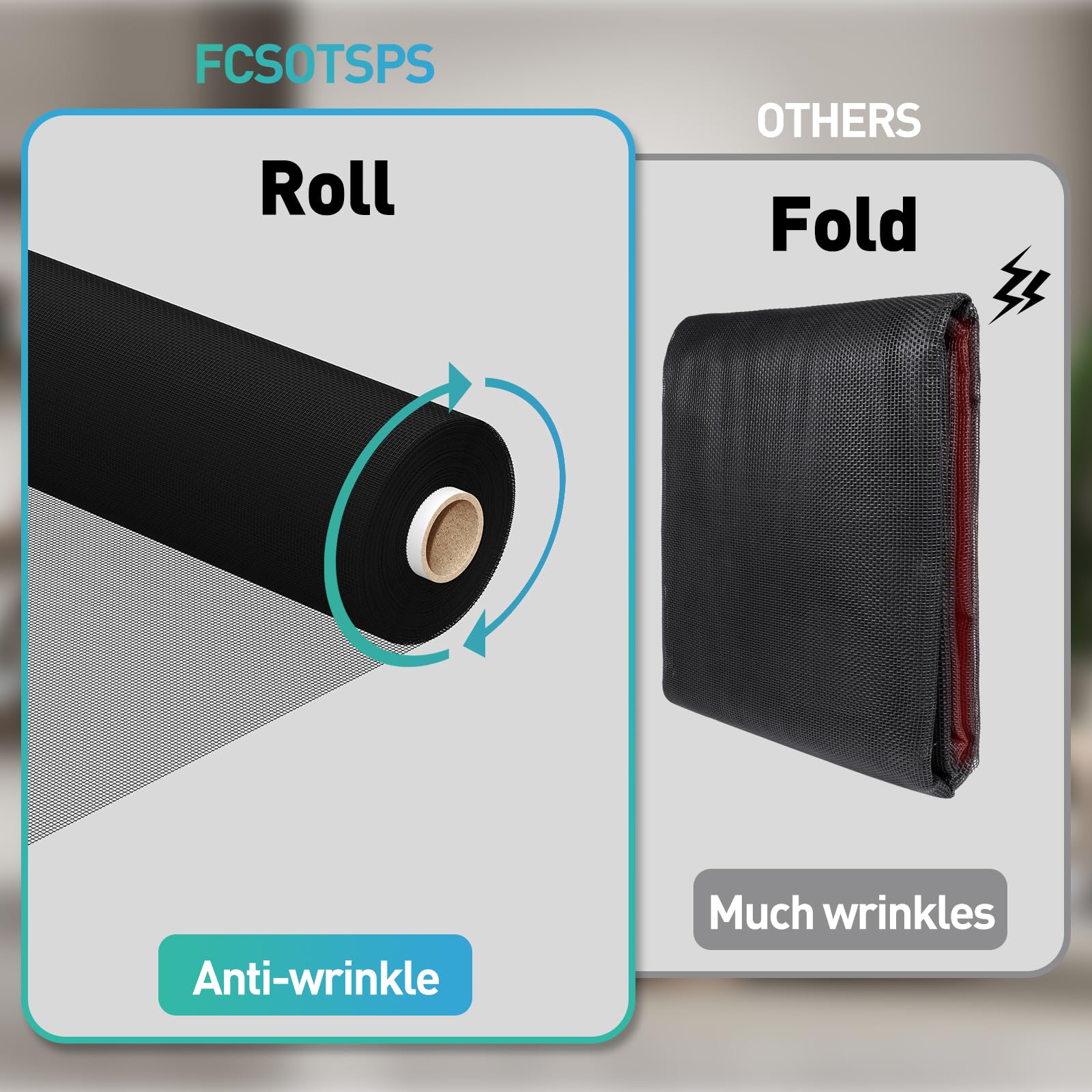 Snapklik.com : FCSOTSPS High Visibility Window Screen Roll,37.4IN X 16 ...