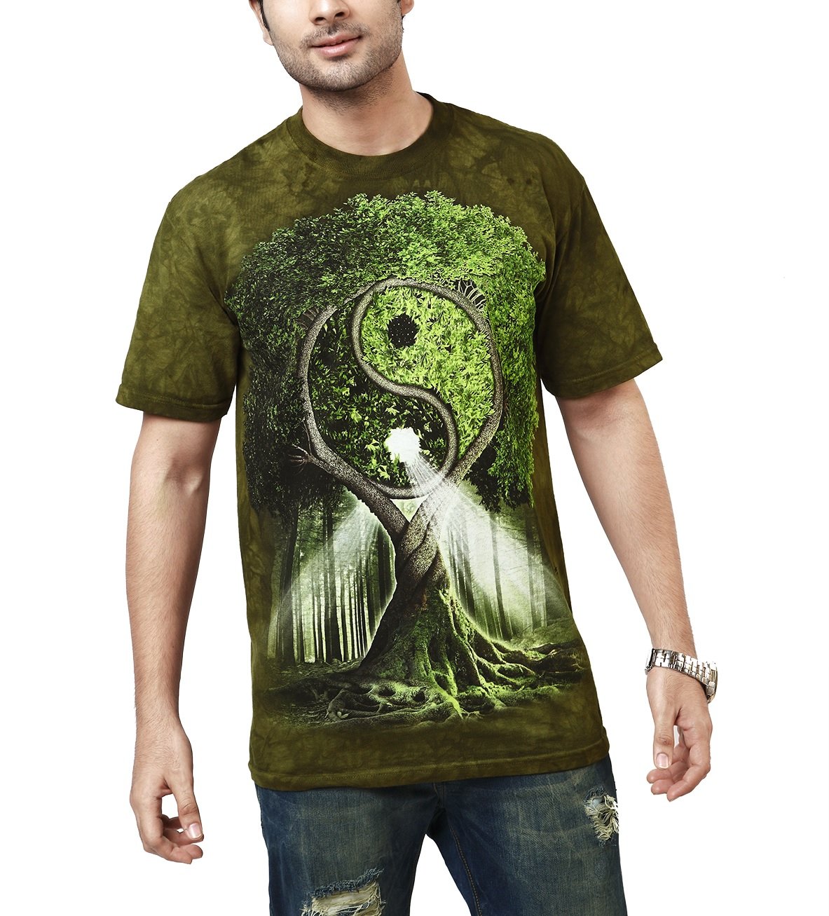 The MountainMen's Yin Yang Tree, Multi-color, S