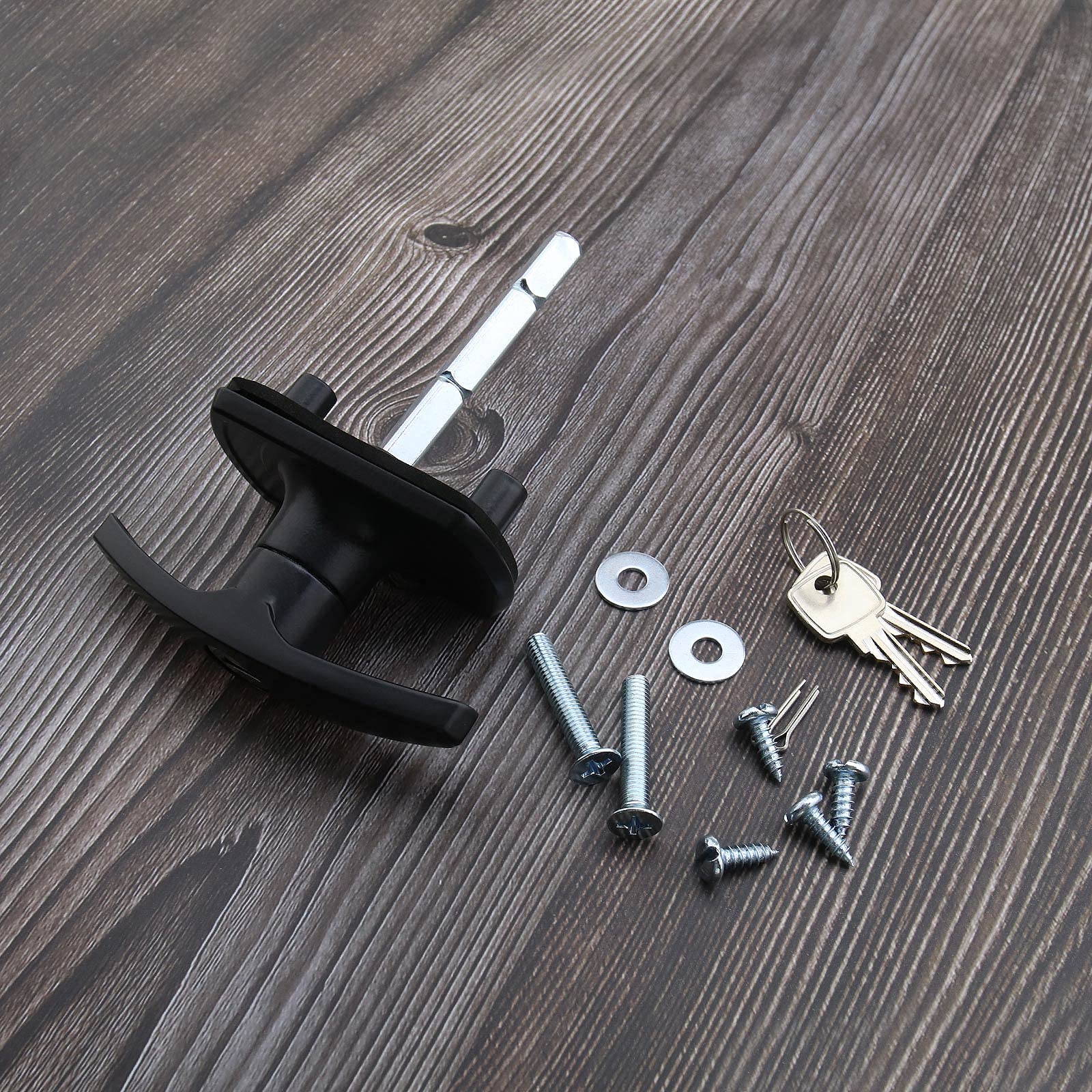 Guardian - Kit De Repuesto De Manija De Puerta Con Cerradura Y Llave, Juego De Cerradura De Palanca De Puerta De Seguridad Para Puerta De Puerta, Puerta De Patio, Resistente Al Agua