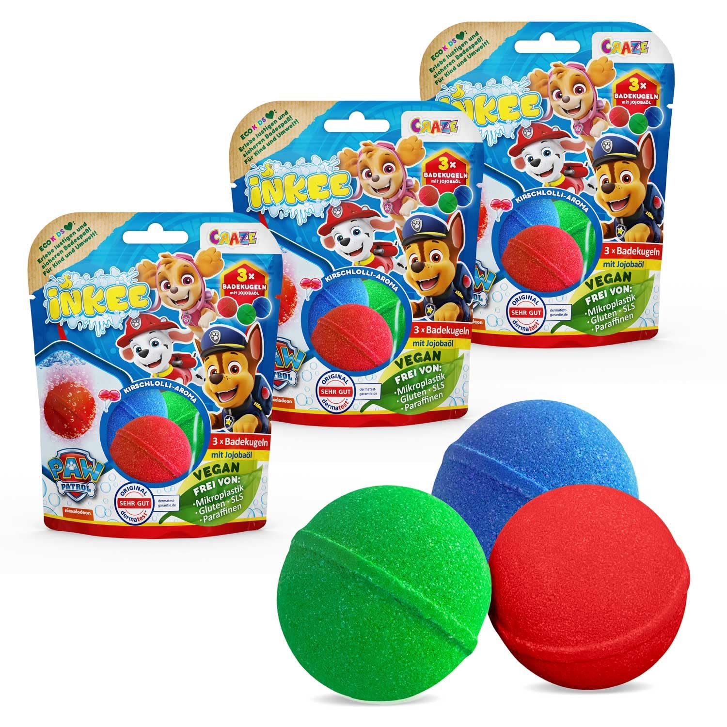 INKEE Bombas de Baño Infantiles de Paw Patrol con Regalo Sorpresa figurita de la Patrulla Canina para Bañera, color Naranja o Azul aleatorio — view 10