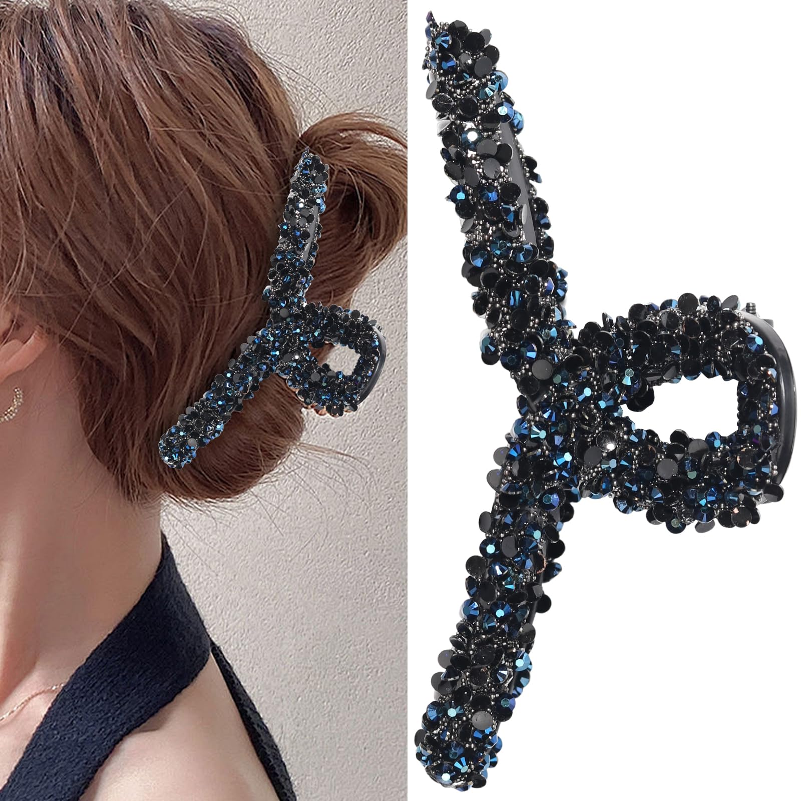 Amazon.co.jp: パールヘアクリップ ラインストーン ヘアクリップ 豪華