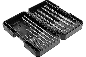 Denali Masonry Drill Bit Set, 10-Piece