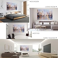 Vista 4 de Paquete de 6 paneles de pared acústicos artísticos decorativos, mejor tratamiento acústico que la espuma, paneles de pared de alta calidad